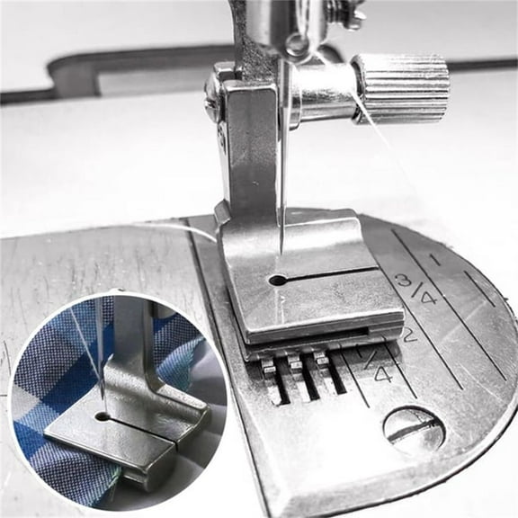 Elastic Cord Fabric Stretch Sewing Machine Presser Foot 2-Piece Set Steel Construction 1.4CM Adjustable Width for Kitchenware(Multicolor),Ccwuwei