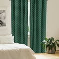 thumbnail image 2 of Ambesonne Fleur De Lis Curtains, Royal Floral Forms, Pair of 28"x84", Hunter and Sage Green, 2 of 5