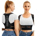 thumbnail image 1 of wonima11 URSEXYLY Back Brace and Posture Corrector for Women and Men, Lightweight Shoulder Straightener Adjustable Full Back Support,Back Pain Relief Spine Corrector (Black, M/L), 1 of 1