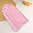 thumbnail image 4 of Knitted Hat Pleated Slouchy Baggy Solid Color Stretchy Cold Resistant Woolen Yarn Autumn Winter Women Beanie Sk, 4 of 8