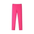 thumbnail image 3 of SILVERCELL Kids Girls Leggings Footless Solid Skinny Pants Child Stretch Basic Casual Sport Running Yoga Trousers 3-11Y, 3 of 9
