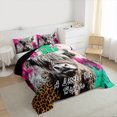 thumbnail image 3 of Castle Fairy Highland Cow Watercolor Comforter Set, Full, 3-Piece, 3 of 8