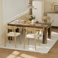 thumbnail image 2 of QinaQin 71 Inch Farmhouse Kitchen Dining Table for 6-8, Rectangular Wooden Table with Reinforced Base, 2 of 8