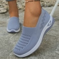 thumbnail image 5 of HAJWOH Orthopedic Dress Shoes for Women Arch Support Slip on Non Slip Tennis Shoes Breathable Mesh Stretch Work Shoes Comfort 2026 New Orthopedic Shoes Blue 40, 5 of 5