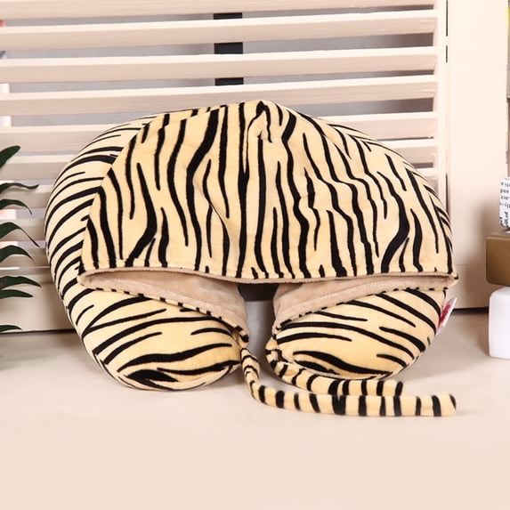 U-shaped Neck Pillow Fashionable with Hat Head Pillow Cartoon Cushion Pillow Home Pillow Decoration