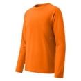thumbnail image 4 of GobdXE Boys Plain Solid Raglan Rash Guard UPF 50 Protection Crew Neck Long Sleeve Sun Swim Shirt Orange,7-8 Years, 4 of 9