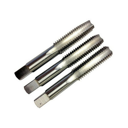 UPC: 0887861077446 | Qualtech DWTS7/16-14 7/16 -14 Carbon Steel Hand Tap Set