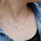 thumbnail image 5 of Minnieouse Number Pendant Charm Necklace Golden Women Women Ladies Christmas Long Choker Chains Neck Chain Stainless Gift Friend Steel Type3 NO3 Minnieouse AP007130-03, 5 of 6
