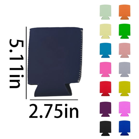 Clearance Under $1.39! 1PC Neoprene Can Sleeve, Insulated Beverage Holder for Bottles & Cans, Thermal, for Drinks, B, One Size