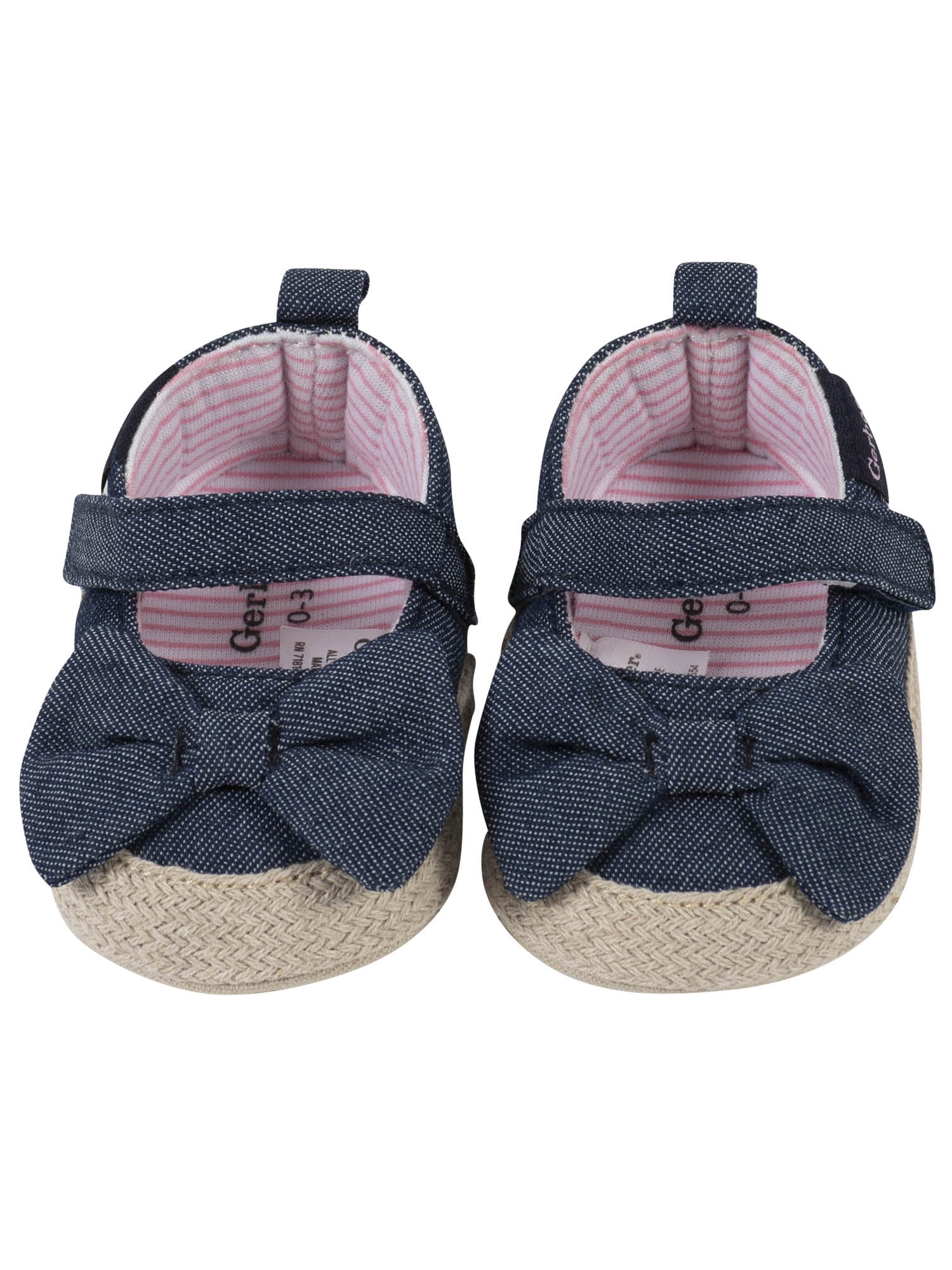 Gerber Baby Girls Soft Sole Shoes (0-3 Months to 6-9 Months)