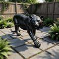 thumbnail image 3 of 33.46'' Outdoor Animal Decor Lawn Statues, Indoor & Outdoor Decorative Ornament,Lawn & Courtyard Art Craft,Unique Gift for Home & Garden,Black, 3 of 8