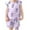 Purple, variant on WRKEKC Girls Summer Outfits, Baby Girl Outfits, Girls' Summer Flower Print Short Sleeve Round-Neck Blouses Breathable Outfits