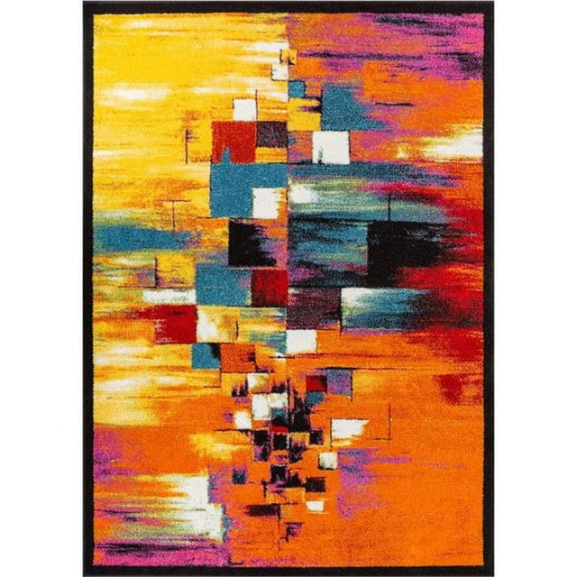 Well Woven VI71-7 Unforgettable Modern Bright Rug, Multicolor - 7 ft. 10 in. x 9 ft. 10 in.