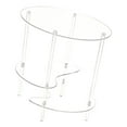 thumbnail image 4 of Acrylic Side Table 3 Tier End Table Bed Sofa Nightstand Sturdy Construction for Home Apartment Condo, 4 of 9