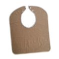 thumbnail image 1 of Adult Bib for Eating Washable Reusable Water Clothing Protector for Women Brown, 1 of 8