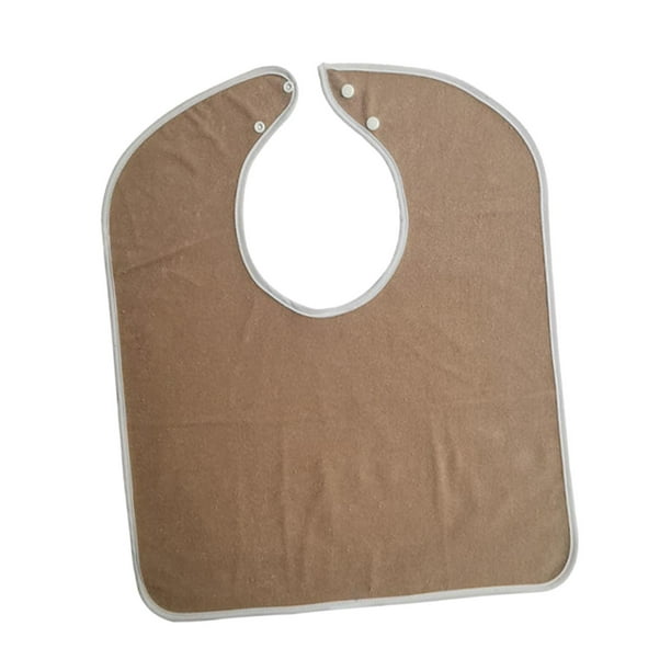Babero para adultos para comer para discapacitados Impermeable para ancianos Marrón Zulema Baberos Adultos