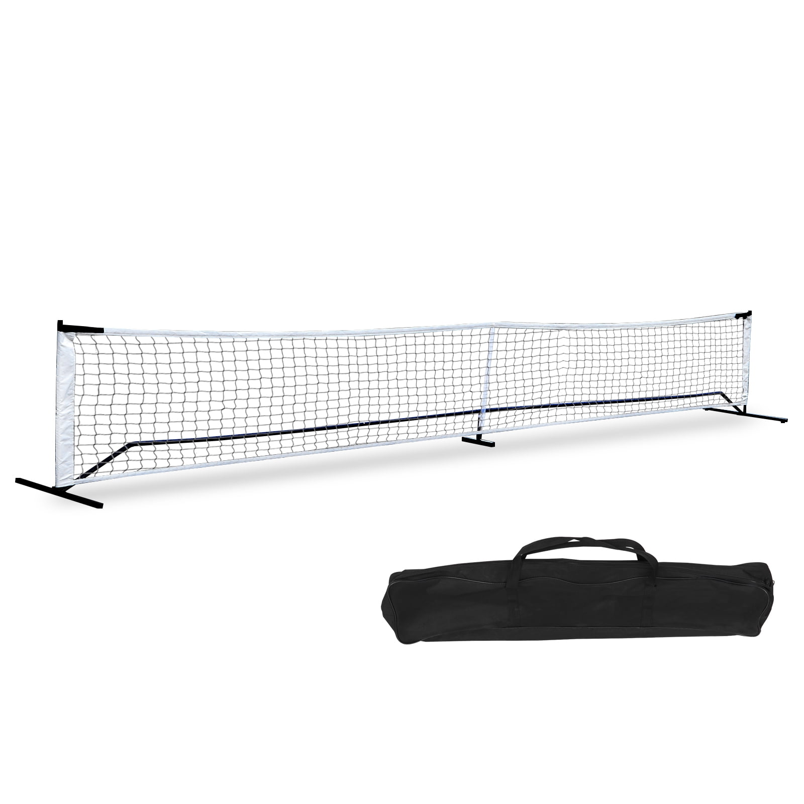 Details about   Pickleball Tennis Net W/Stand Net Carry Bag Steel Poles Outdoor 22FT Portable