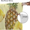 thumbnail image 6 of Natural Tropical Fruit Pineapple Curtains Children Boys Girls Teens Bedroom Living Room Nursery Rod Pocket Decorative Curtains, 2 Panel Set, 42x63 Inches Yellow, 6 of 6