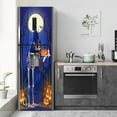 thumbnail image 6 of Halloween Skeleton Door Mural Sticker - refrigerator stickers Self Adhesive Decal, Horror Ghost Wallpaper, Peel and Stick Removable Vinyl Decals for Terror Scary Home Party Bar Props, 6 of 18
