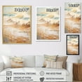 thumbnail image 4 of Designart "Amber And Azure Serene Shoreline" Beach Floater Framed Wall Art Prints, 4 of 5