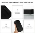 thumbnail image 4 of Weiweiguan 1Pc Simple Glasses Leather Storage Box Foldable Sunglasses Protection Box, 4 of 7