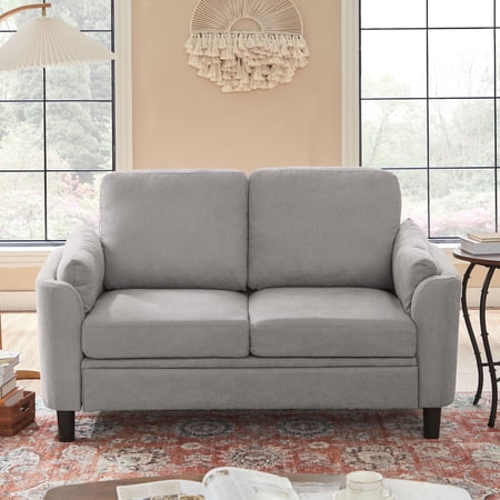 Pingliang Home 59" Loveseat Small Sofa Couch 2 Seater for Living Room Bedroom Apartment Studio Office,Double Seat Love Seat