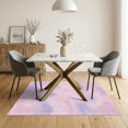 thumbnail image 3 of ODIKA 5'x7' Ultra-Soft Area Rug, Purple Pastel Pink Blend Swirls Symmetrical Flow Border None Washable, Bare feet friendly, Silk-Touch for Bedroom Home office, 3 of 7