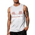 thumbnail image 2 of LNZGNM Men's 4th of July Tank Tops Plus Size American Flag Sleeveless Shirts Stylish Muscle Graphic Tank Tops Workout Tee Shirts,White 2XL, 2 of 4
