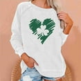 thumbnail image 2 of Besolor Chandails de la Saint-Patrick pour Femmes 2024 Imprimés Col Rond Manches Longues Hauts Décontractés Amples Chandail Blouse Tee, 2 of 4