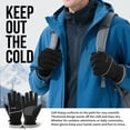 thumbnail image 3 of GOUNOD Thermal Insulated Cold Weather Gloves, Waterproof Windproof Touch Screen Gloves for Running, Driving, Cycling, Hiking, 3 of 9