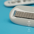 thumbnail image 4 of Freya Vee Razor + Vibe 2-in-1 Starter Kit, 2 blades refills. Safely designed vibrator handle personal messager, 6 modes, Body-safe silicone curved. IP7 Water resistant. Quiet & Discreet for travel, 4 of 7