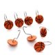 thumbnail image 1 of KAKOWELY 12 ganchos para cortina de ducha con diseño de baloncesto, anillos redondos decorativos para cortinas de baño, protección de la privacidad., 1 of 4