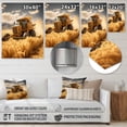 thumbnail image 4 of Designart "Farm Harvesting Gold landscape I" Country Charm Metal Art Print, 4 of 5