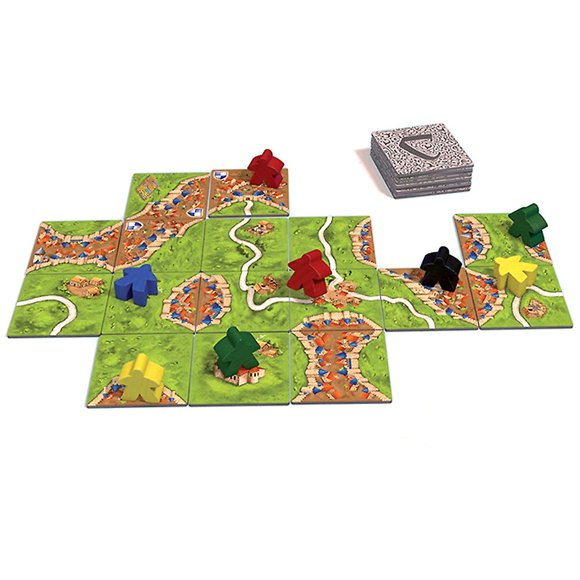 Jeu de Société Carcassonne Jeu de Société Familial Jeu de Société Extensible pour 2-5 Joueurs
