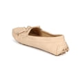 thumbnail image 3 of New Women Misbehave Shania-1 Leatherette Bow Tassel Slip On Moccasin Flat, 3 of 5