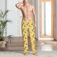 thumbnail image 2 of Logiee Cartoon Duck Print Pajama Pants for Men,Men’s Pajama Bottoms,Mens PJ Pants with Pockets & Button Fly-X-Large, 2 of 6