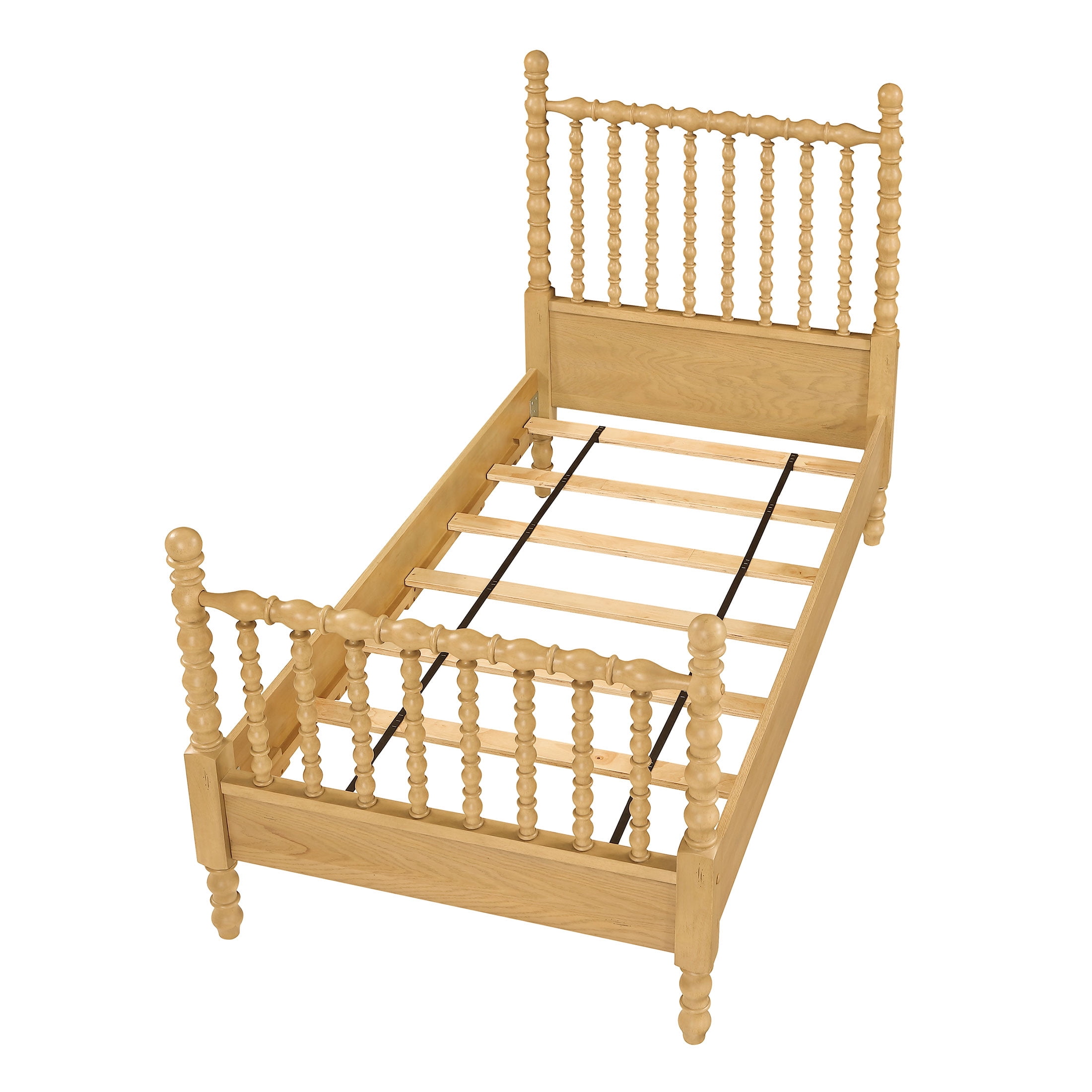 The Pioneer Woman Harper Twin-Size Spindle Bed, Wheat Finish