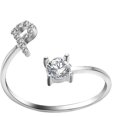 thumbnail image 1 of Finger Rings Simplicity English Letters Rings Fashion Jewelry Knuckle RingsNew for 2024 CD, 1 of 5