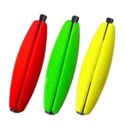 Huhudde 15pcs Fishing Foam Bobbers Peg Float Fishing Corks Slip Bobbers 1.5/2/2.5/3in Float Fishing Tackle