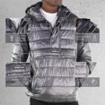 thumbnail image 2 of Members Only Men's Popover Puffer Jacket - Gunmetal , 2XL, 2 of 5
