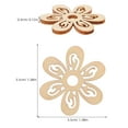 thumbnail image 2 of Mobestech 20Pcs Wood Flower Decoration Lightweight Craft for Clothes Hats Party, 2 of 7