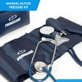 thumbnail image 3 of Primacare DS-9197-BLWM Professional Classic Series Manual Adult size Blood Pressure Kit, Emergency Bp kit with Stethoscope and Portable Leatherette Case, Nylon Cuff, Blue, 3 of 8