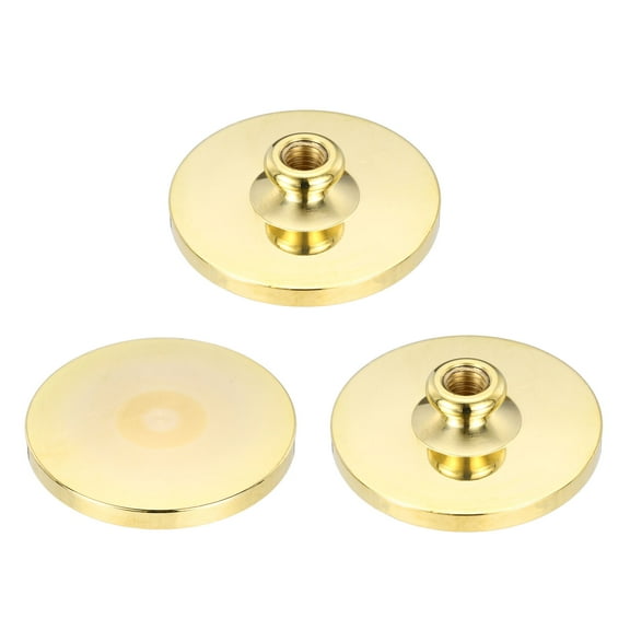 50mm Blank Wax Seal Stamp 3 Pack Round Sealing Wax Stamp Vintage Retro Brass Head for Envelope Invitation Cards