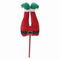 thumbnail image 1 of Christmas Pierna Topper Árbol Navidad Guirnalda Peluche Tela Fácil de Colocar Adecuada para Fiestas de Invierno Decoración de Jardines Oficinas S Rojo Negro Verde, 1 of 8