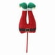 thumbnail image 1 of Adorno navideño con forma de pata de elfo para exterior, decoración invernal para el hogar, pies de elfo para Navidad Rojo Negro Verde, 1 of 9