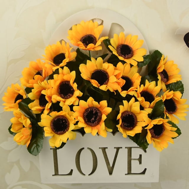 UPOUART 100Ud Adorno De Girasol Simulado Para En Ideal Para DIY Regalos