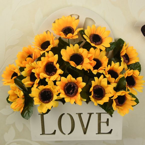 UPOUART 100Ud Adorno De Girasol Simulado Para En Ideal Para DIY Regalos