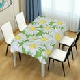 thumbnail image 7 of 60"x90" Daisy Flower Tablecloth, Waterproof Washable Polyester Square Table Cover Durable Tablecloth for Kitchen Dining Table Party Decor, 7 of 7