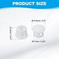 thumbnail image 2 of Uxcell Plastic Screws Hole Plugs, 99 Pcs 2/5"(11mm) Round Plastic Hole Caps Snap Desk Grommet Buckle Knockout Locking Covers Furniture Insert End Cap for Kitchen Cabinet, White, 2 of 6