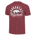 thumbnail image 3 of Youth Cardinal Arkansas Razorbacks Comfort Colors Mascot Overlay T-Shirt, 3 of 3